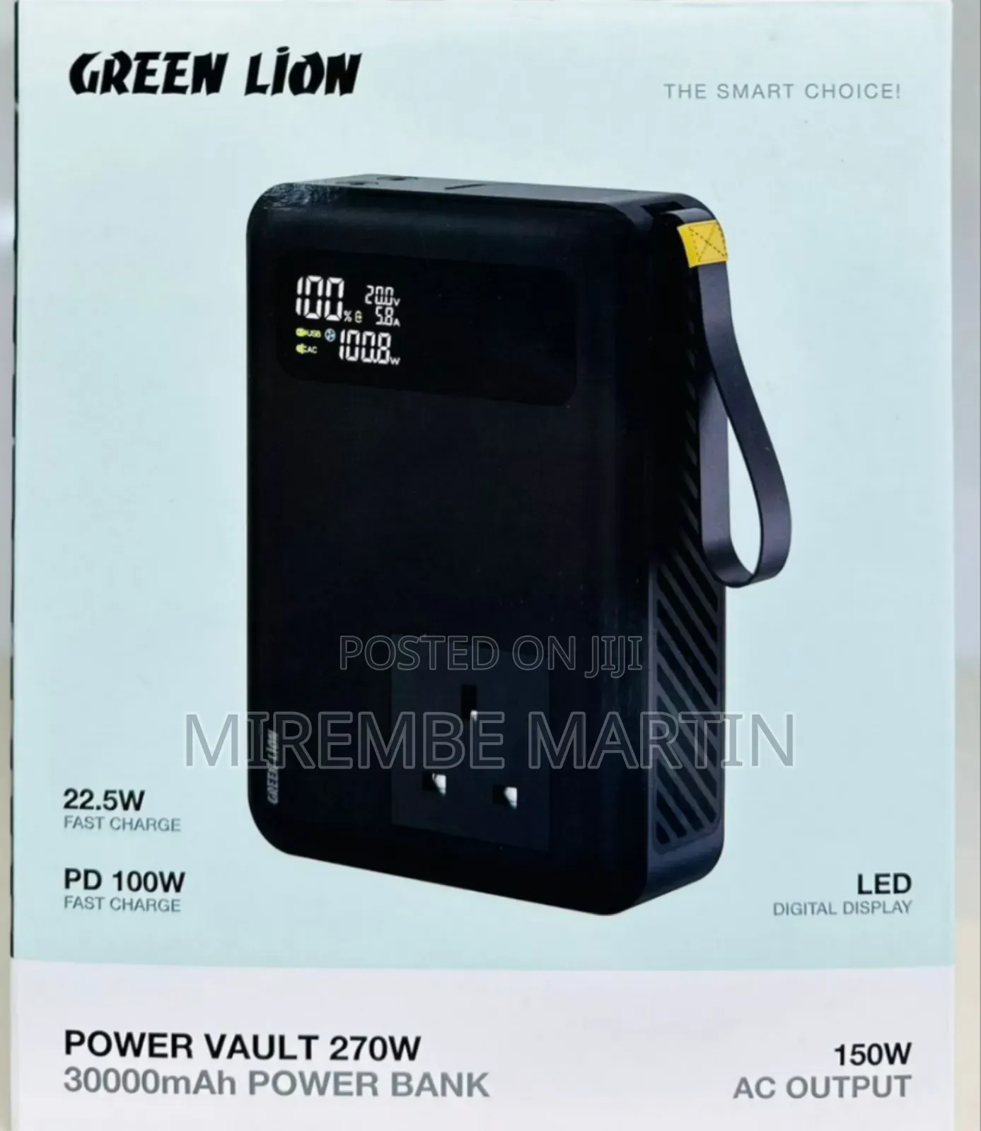 Green Lion Power Vault 270W 30000mAh Power Bank PD100W