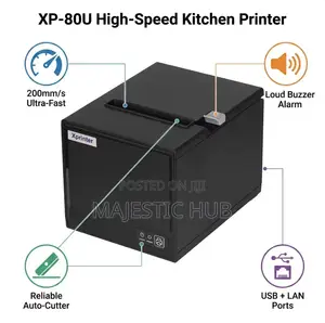 Xprinter XP-80U 80mm POS Printer + Free Roll, USB/Ethernet Cutter