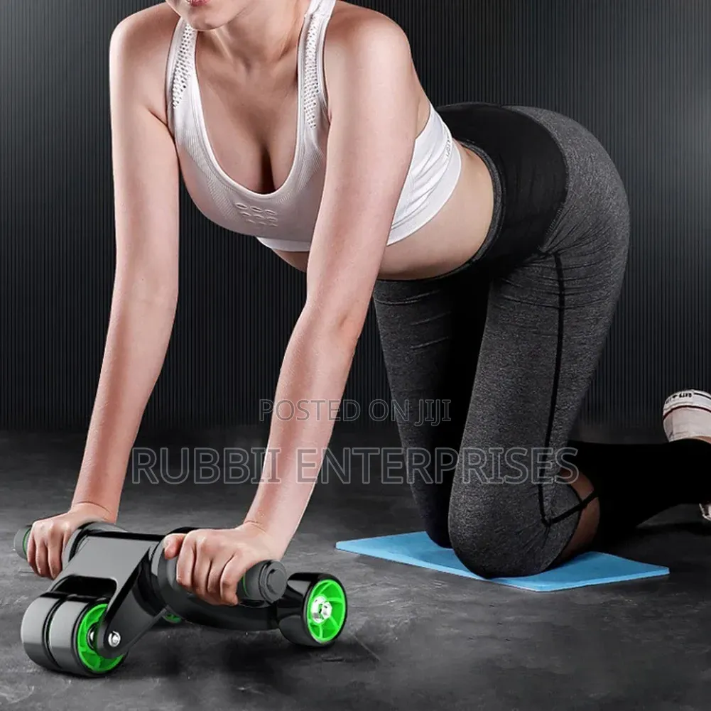 Foldable 4-Wheel Abdominal Roller