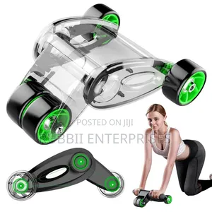 Foldable 4-Wheel Abdominal Roller