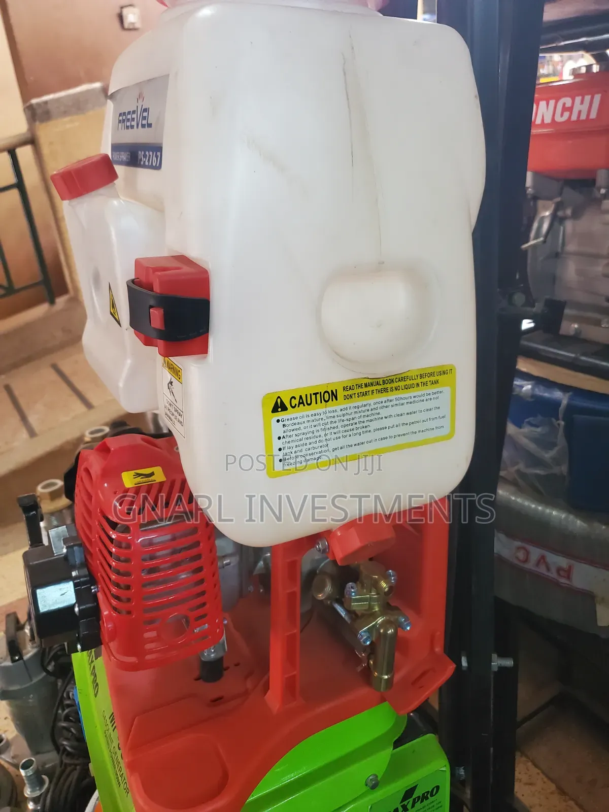The Freevel Petrol-Powered Knapsack Power Sprayer 2 -Stroke Engine