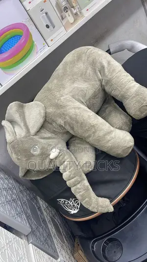 Fibre Filled Stuffed Animal Elephant Baby Pillow With Ball Soft Toy