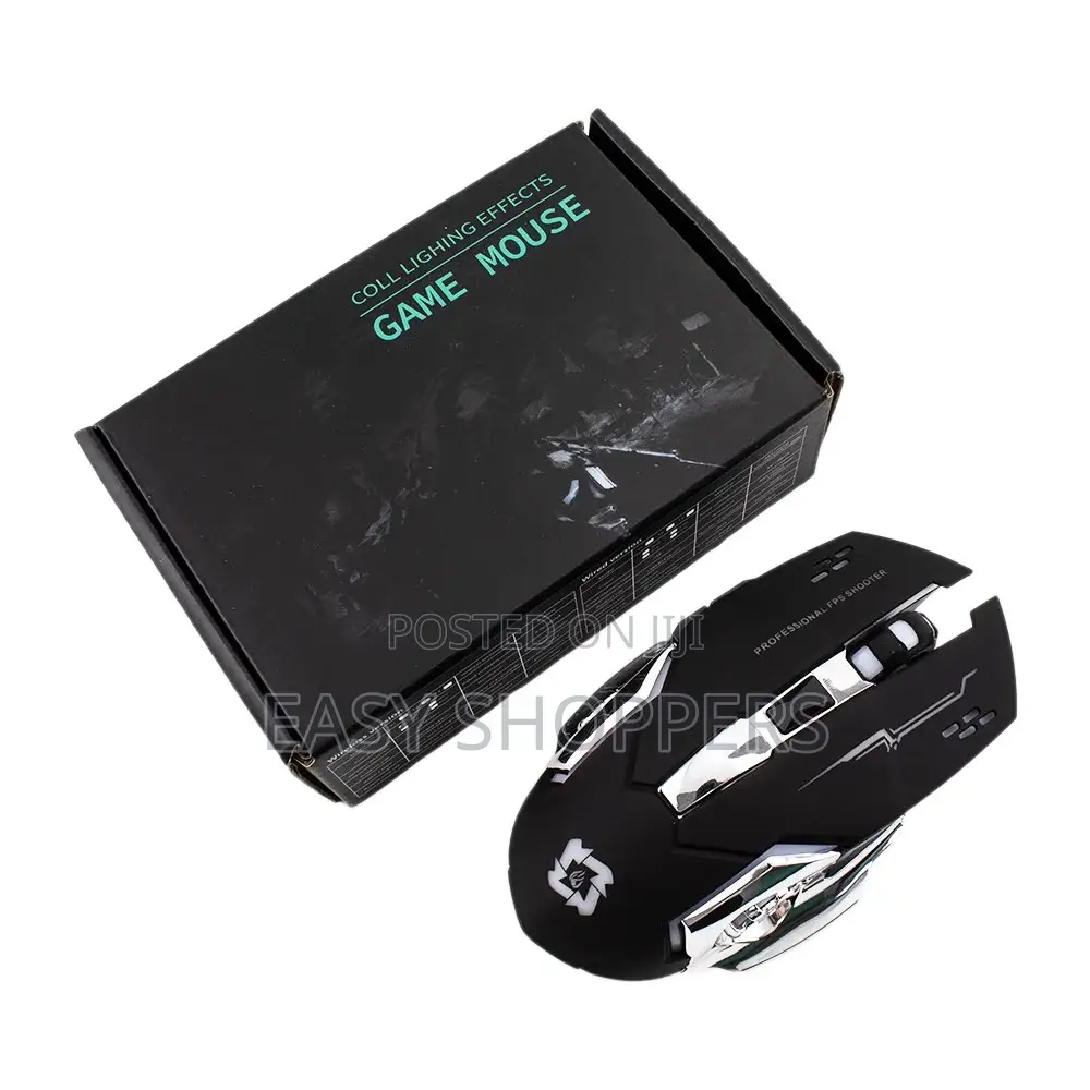 Budget Cool Lighting Effects Gaming Mouse Rechargeable