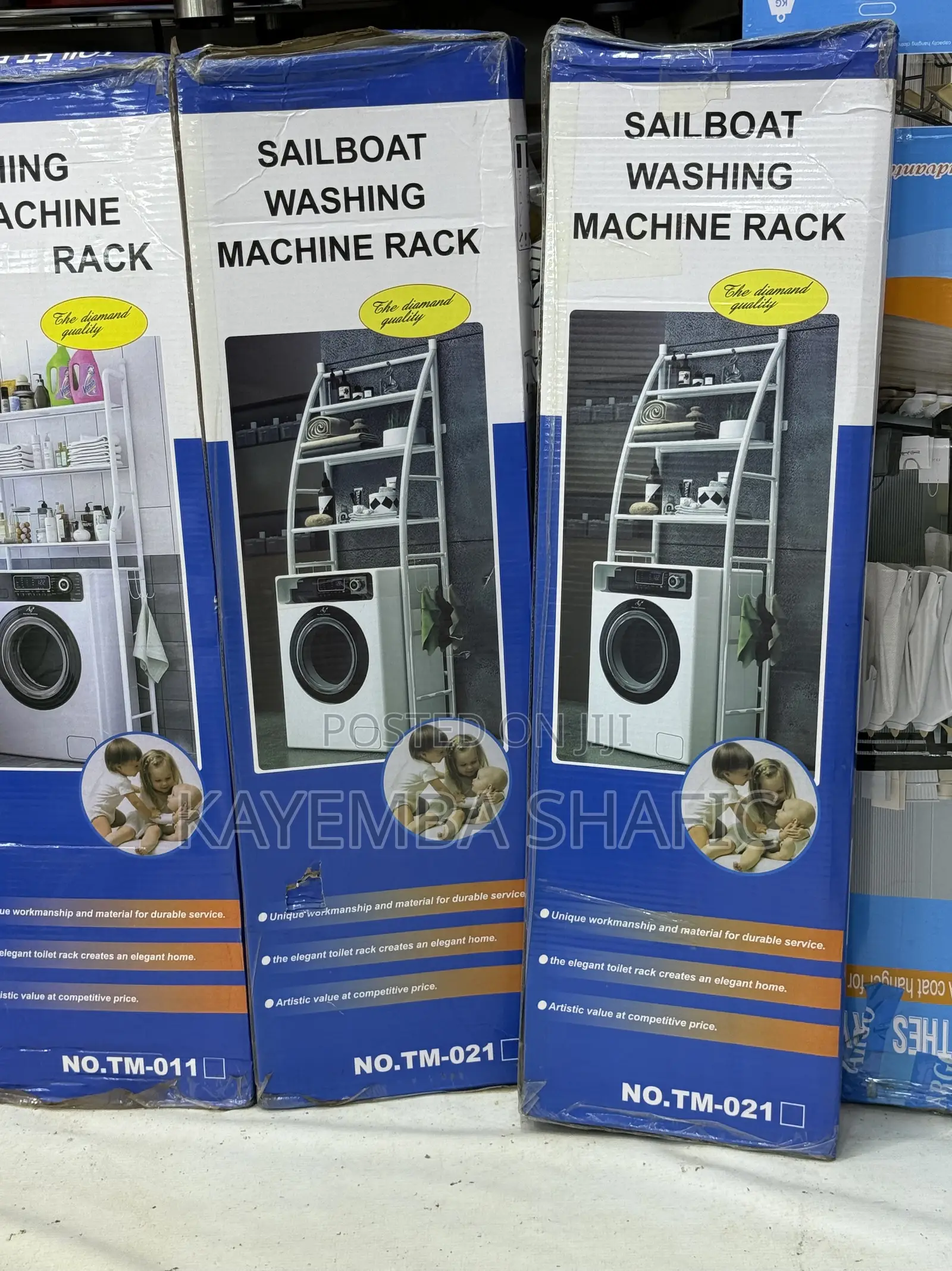 Sailboat Over the Washing Machine Storage Rack Organizer TM-021