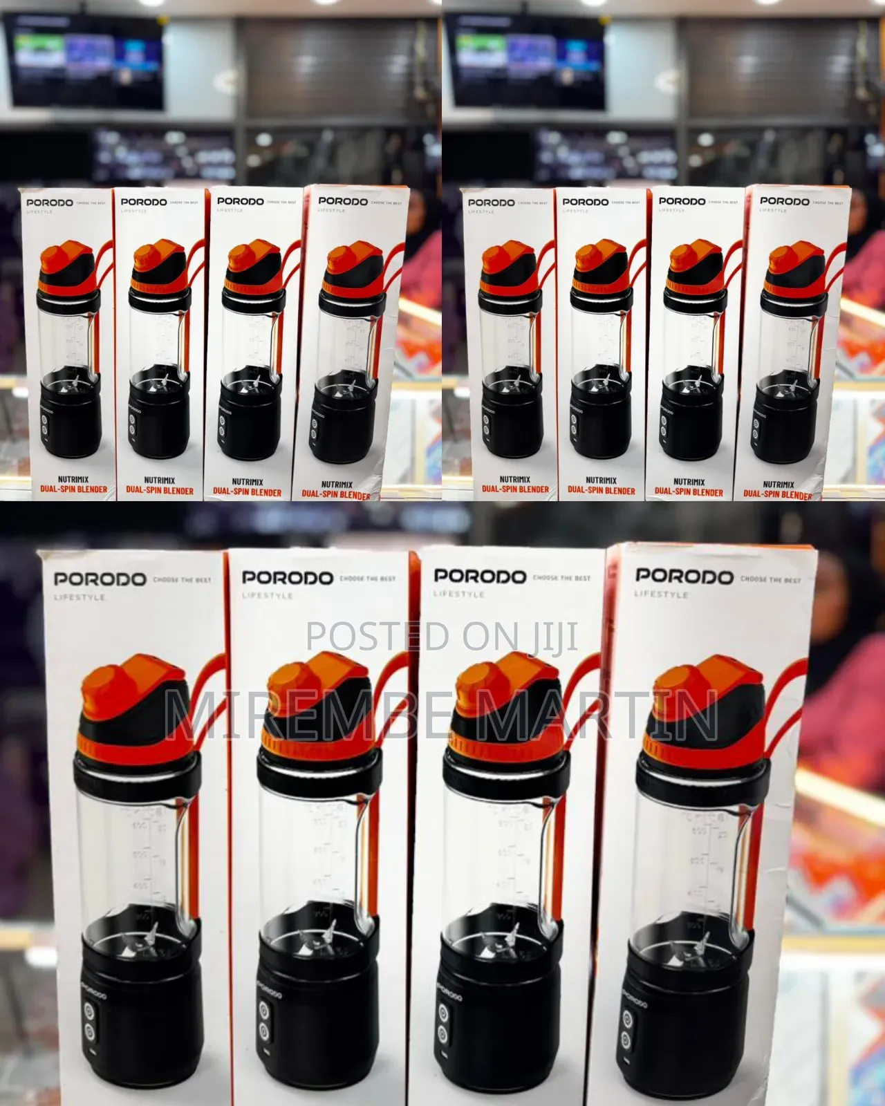 Porodo Lifestyle Nutrimix Portable Blender, 700ml Capacity