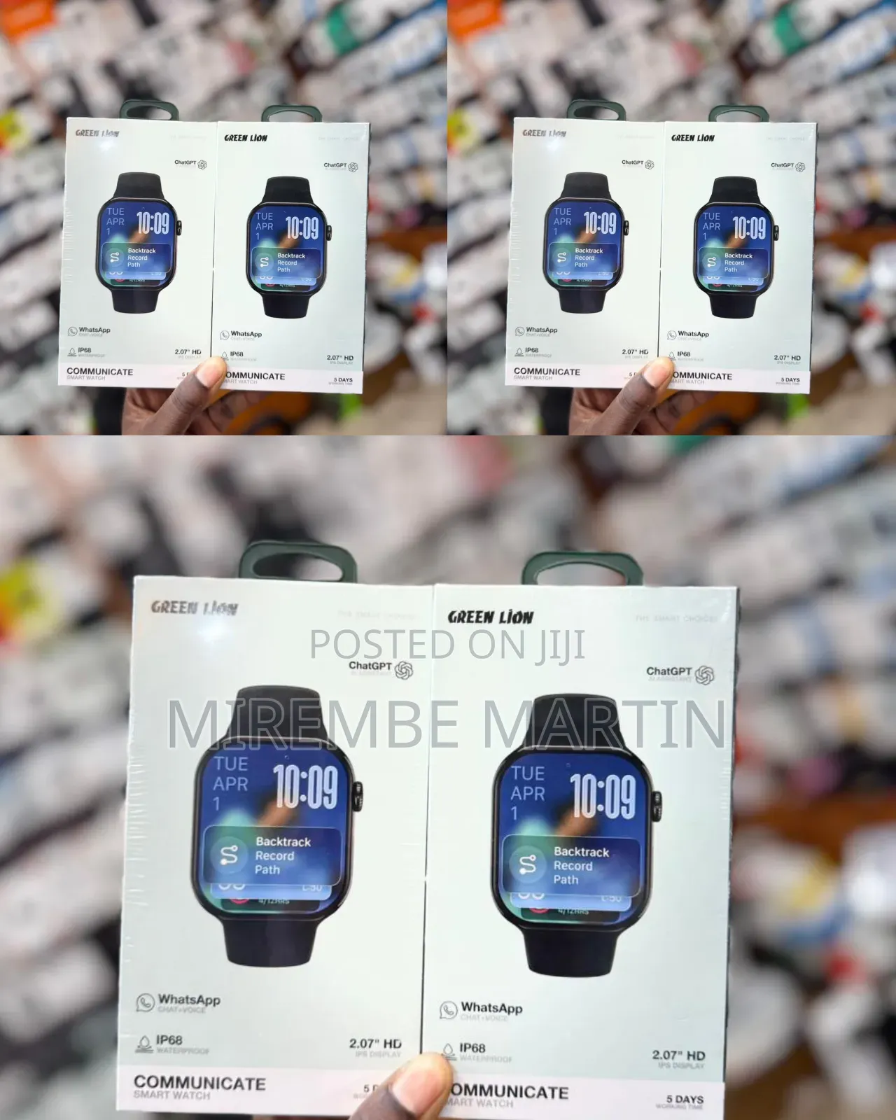 Green Lion Communicate Smart Watch With WhatsApp Chat Voice-