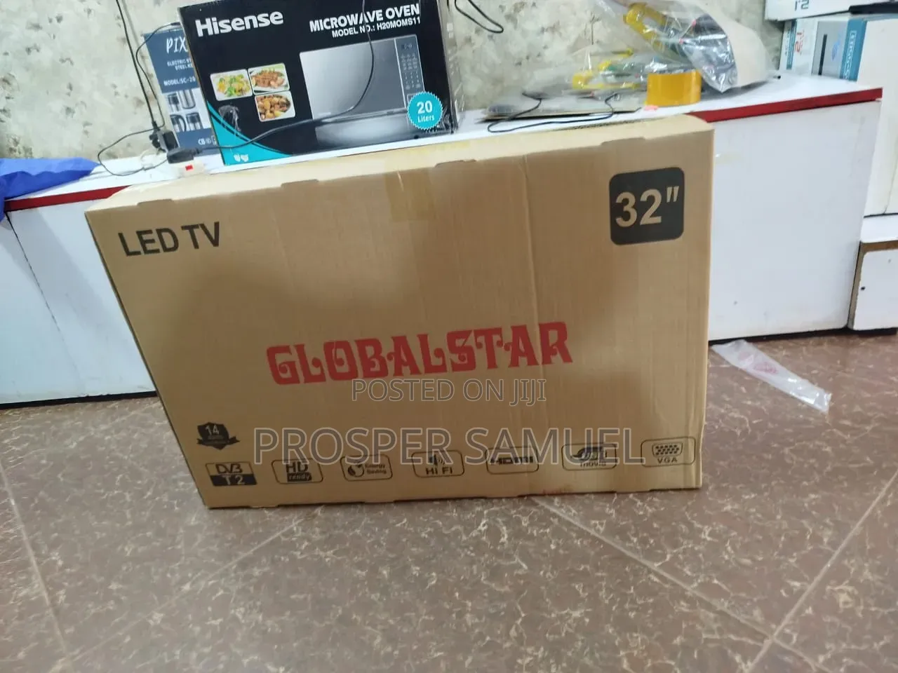 Brand New Glabstar 32 Inches Frameless Digital Flat Screen TV