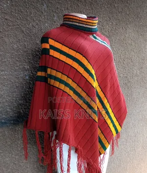 Anthill Brown Shawl Poncho