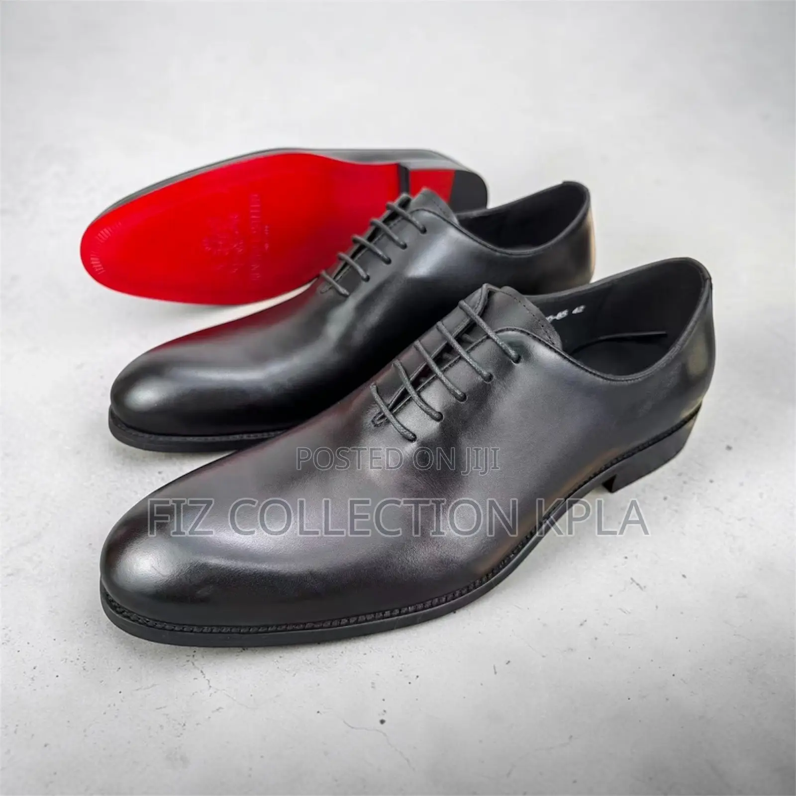 BOSS Men’s Black Leather Oxford Dress Shoes Italian Style Formal Shoes