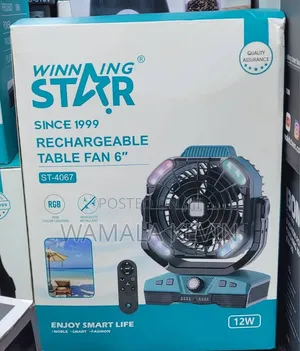 6-Inch Rechargeable Fan