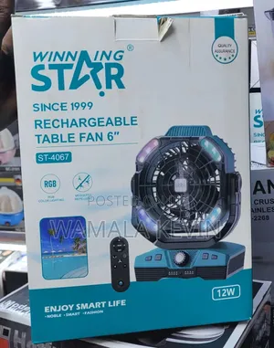6-Inch Rechargeable Fan