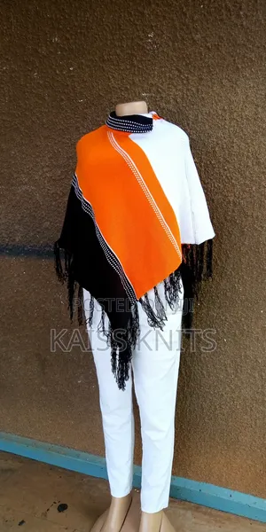 Multi Color Shawl Poncho