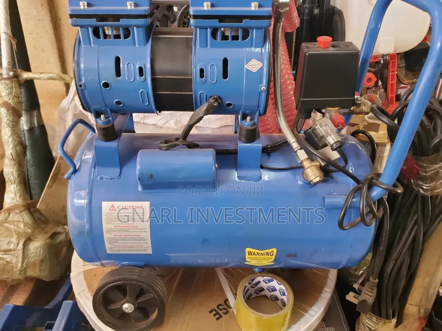 Portable, Oil-Free Silent Air Compressor