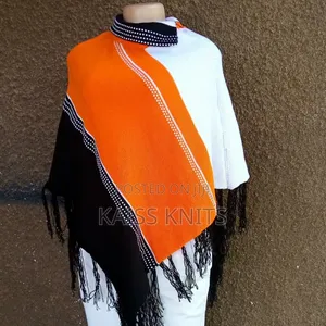 Multi Color Shawl Poncho