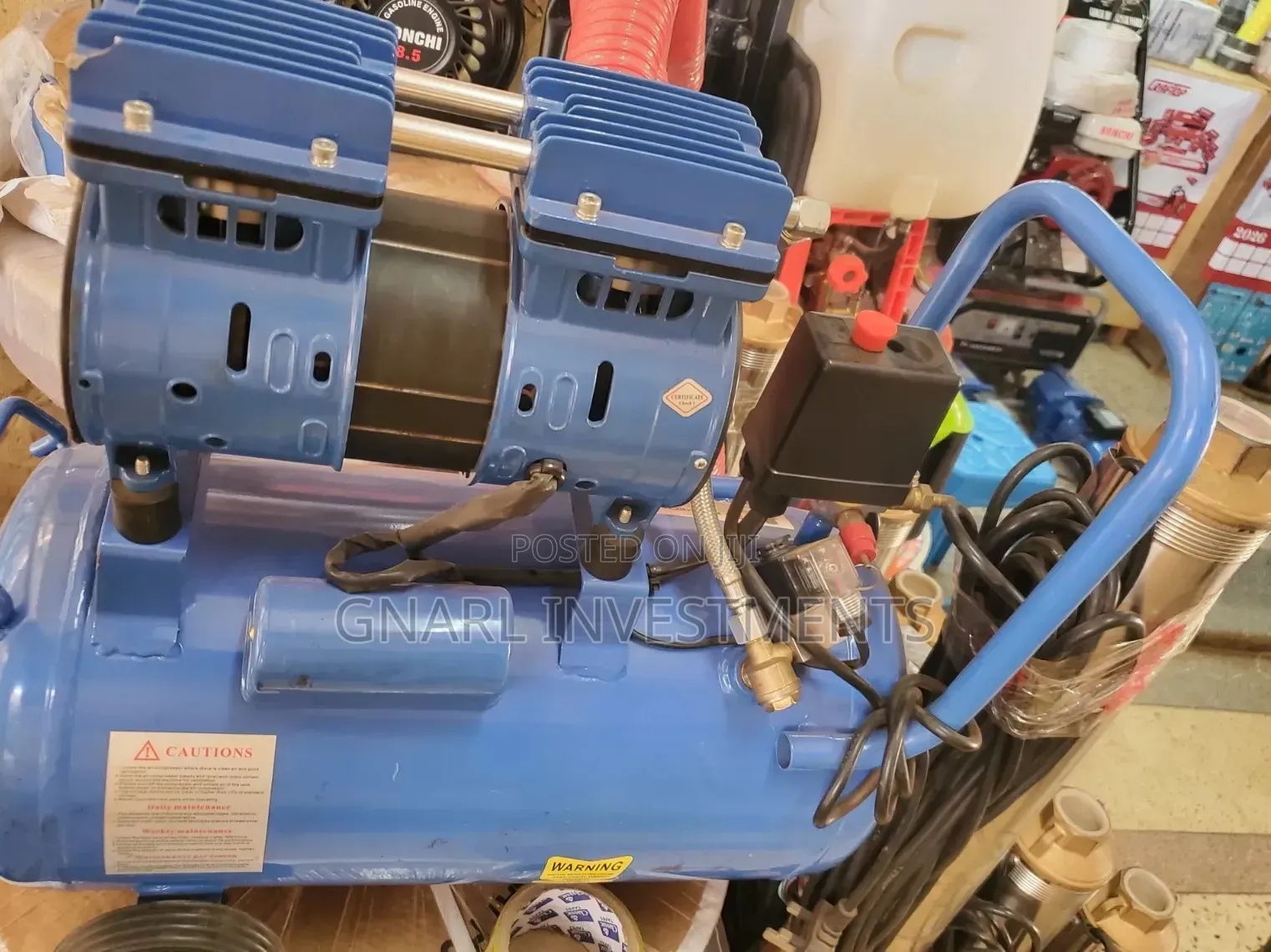 Portable, Oil-Free Silent Air Compressor