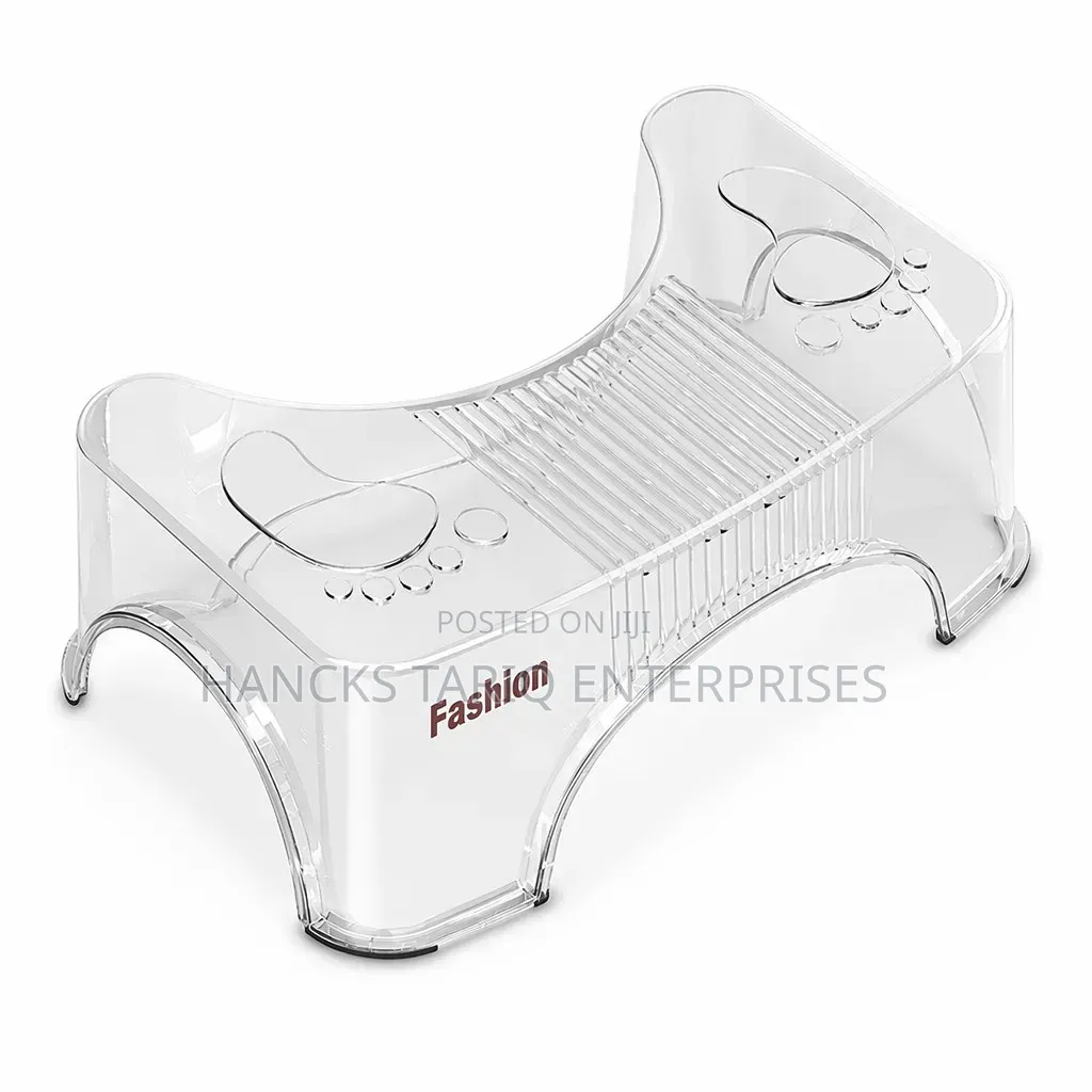 Crystal Clear PET Toilet Stool (Squatty Potty / Bathroom Footstool).
