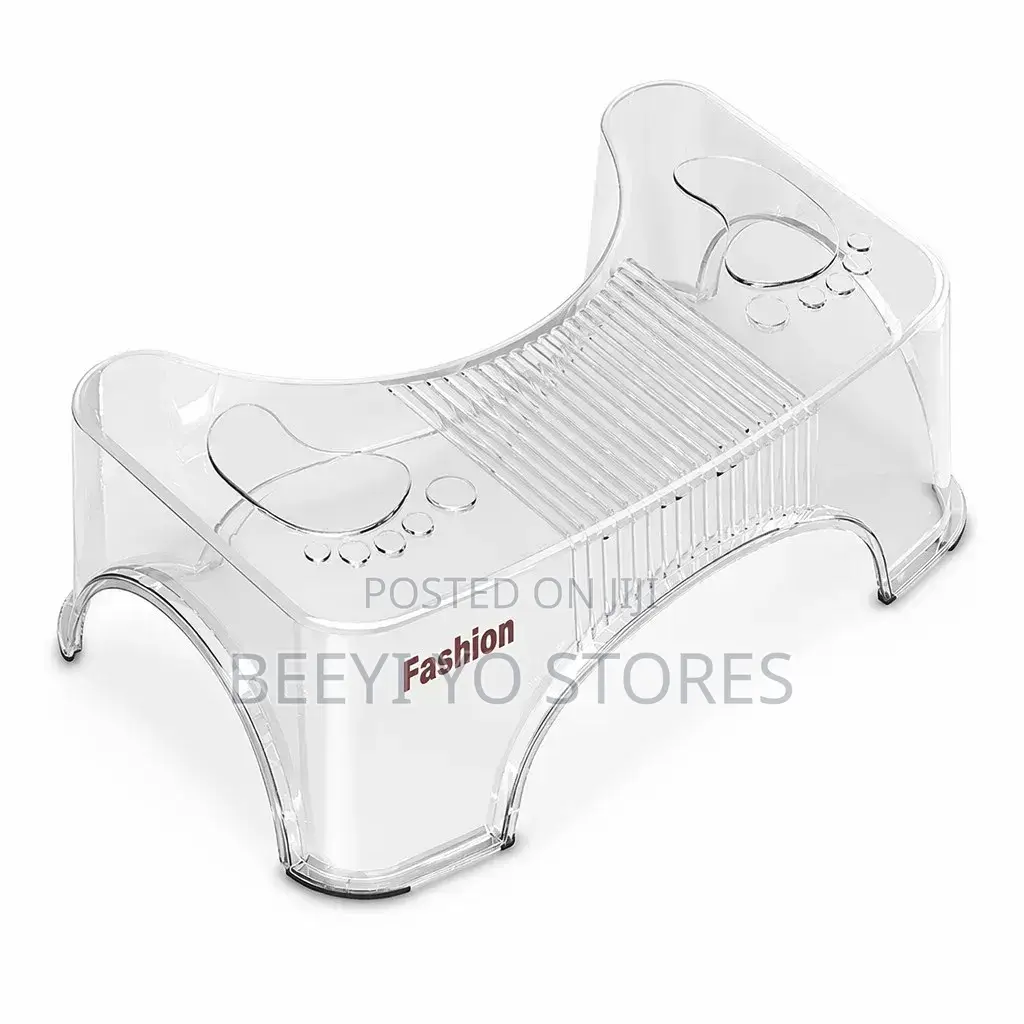 Crystal Clear PET Toilet Stool (Squatty Potty / Bathroom Footstool).