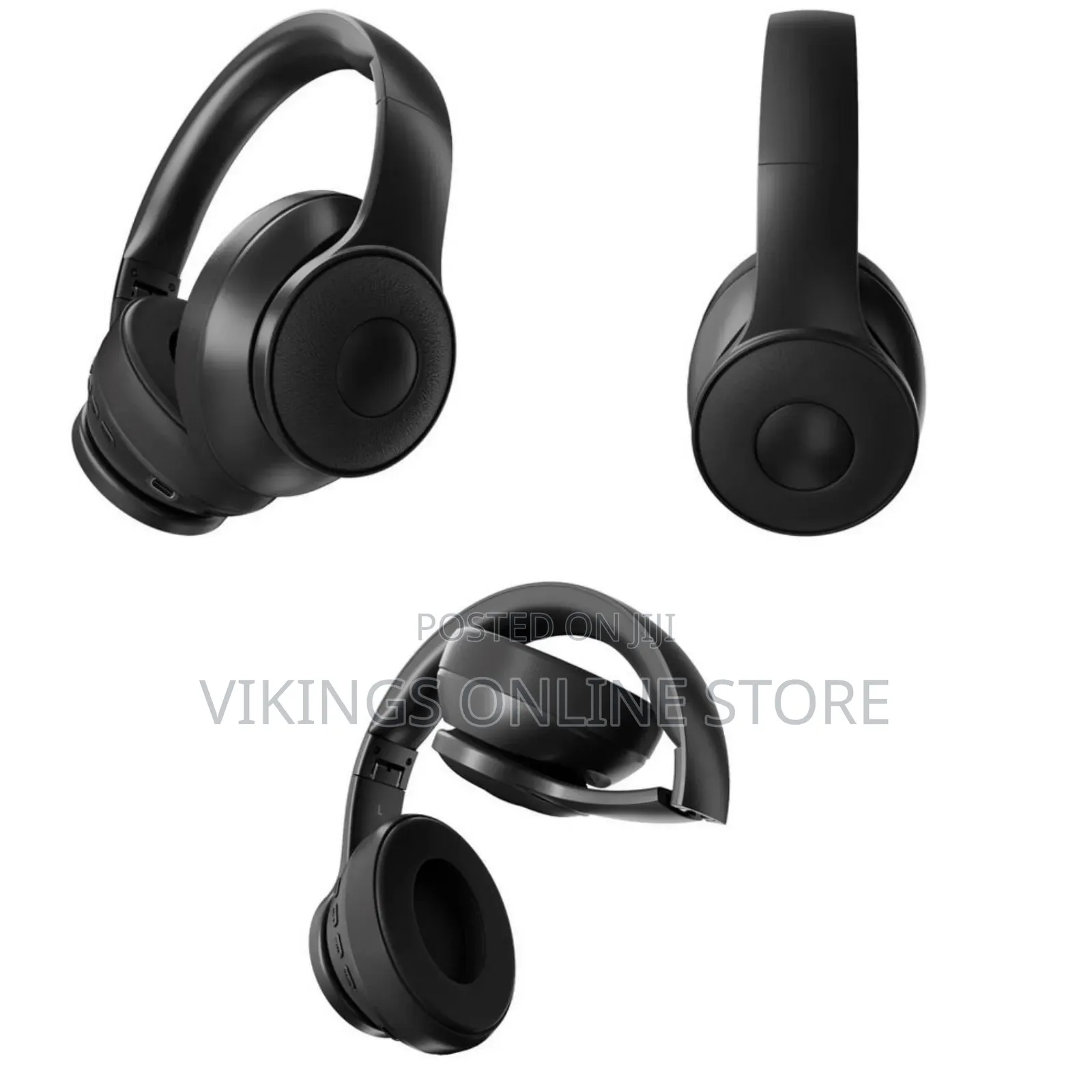 VJ 376 ANC Low Minimum Starting Volume Black Anc Headphones 350 Ma