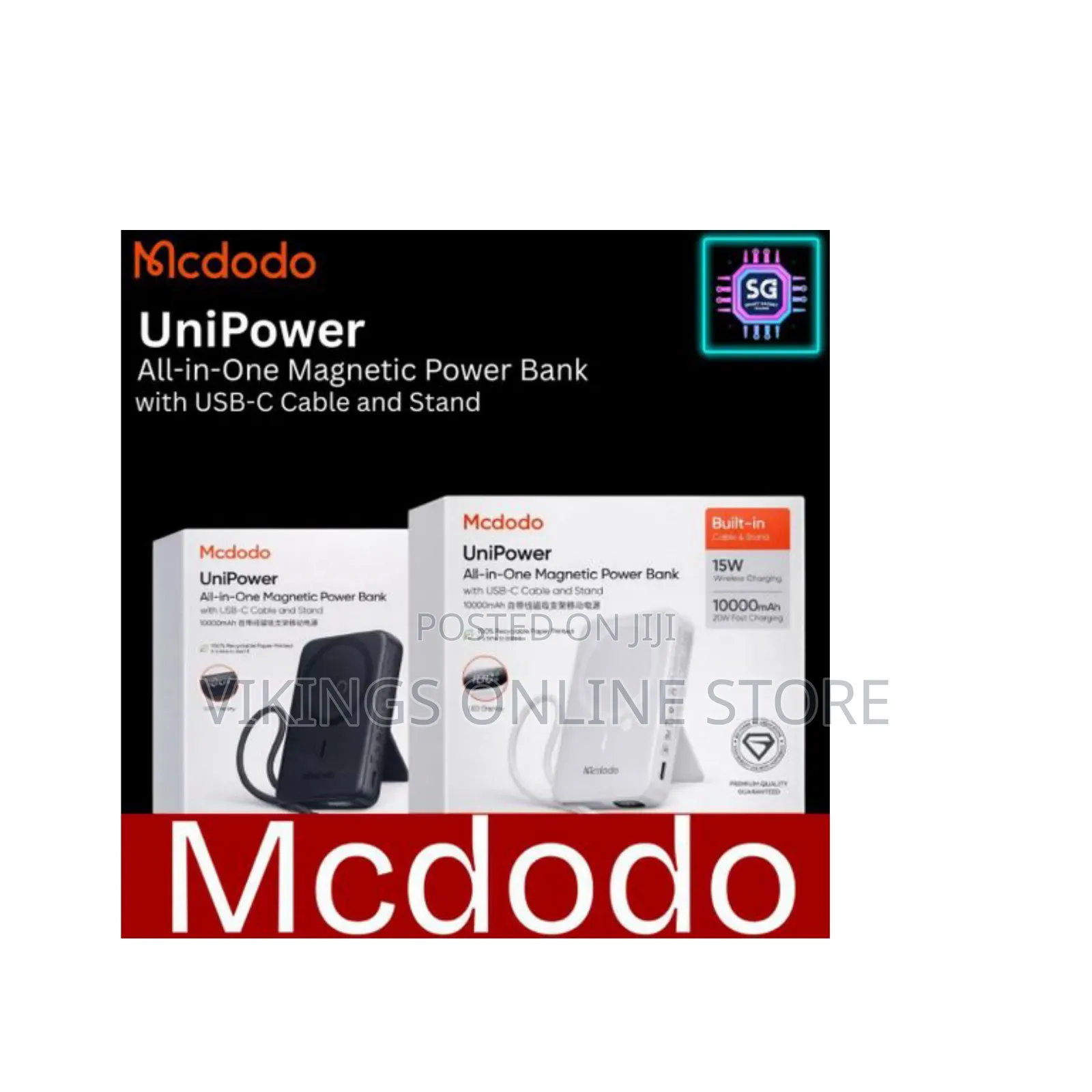 McDodo MC-8651 UniPower Series 10000mAh All-in-One Magnetic Magsafe