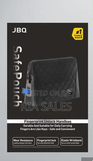 JBQ Finger Print Unlock Wrist Bag / Pouch Bag