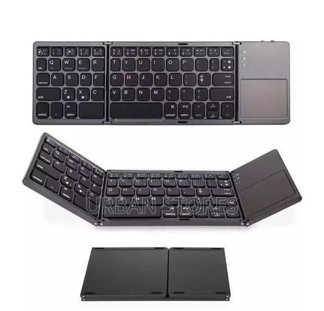 Foldable Wireless Bluetooth Keyboard With Touchpad