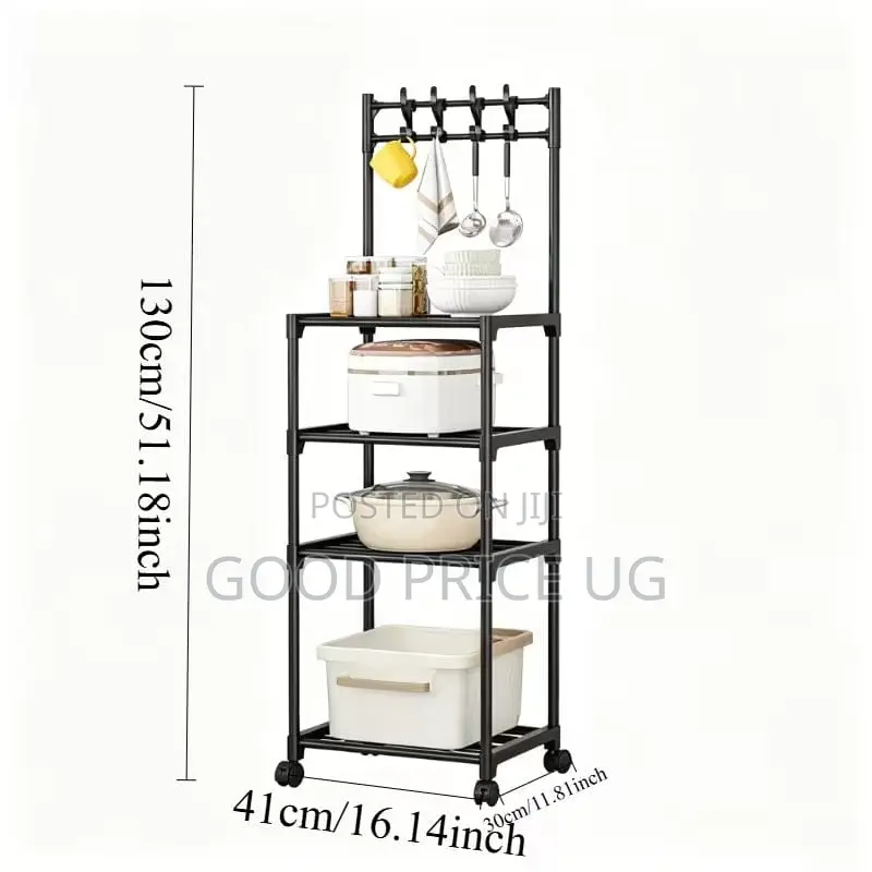 Multifunctional Kitchen Rack and Storage Utility Cart