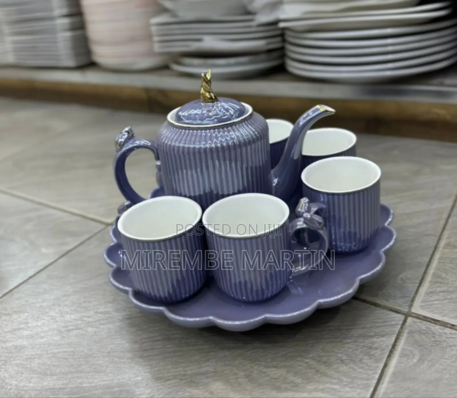 Rotating Porcelain Tea Set