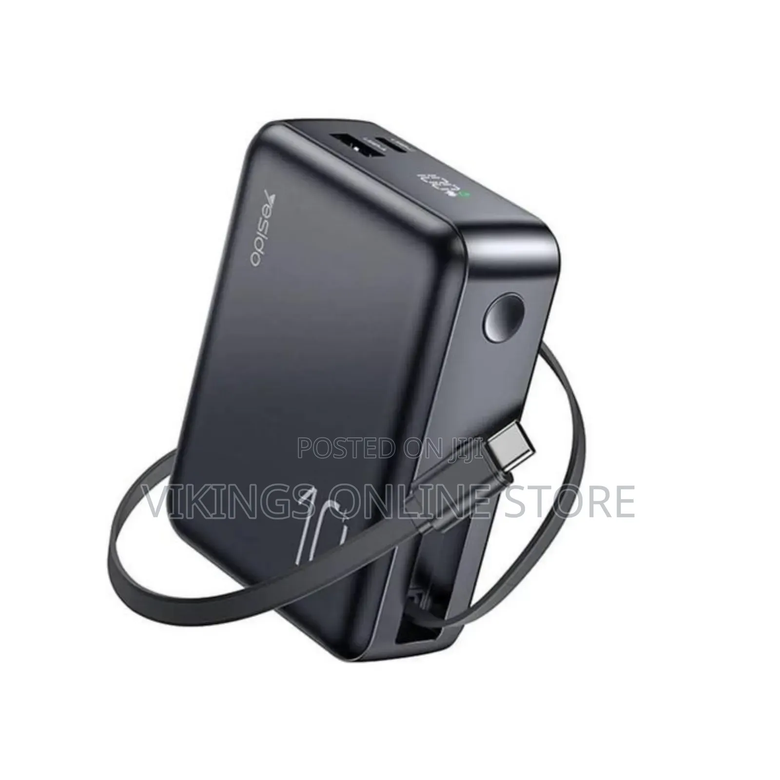 Yesido YP70 10000mAh Power Bank Portable Charger With 70cm Retractable