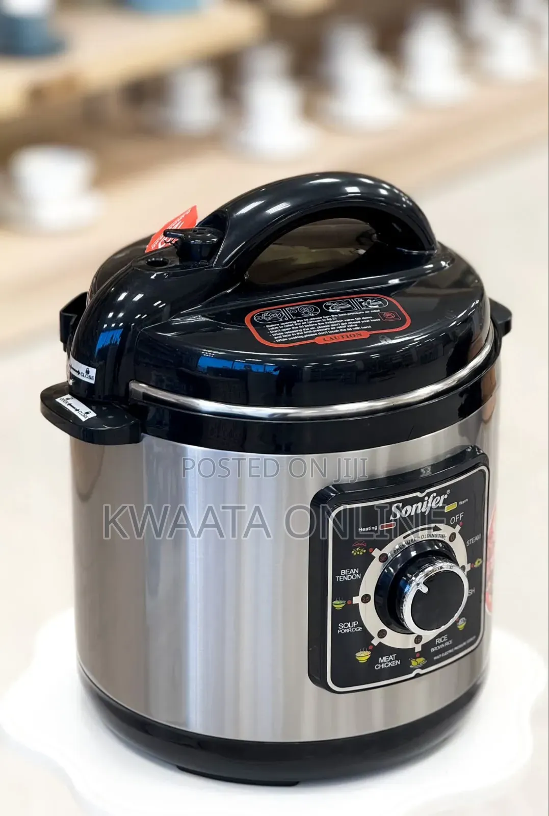 8l-Sonifer Sf-4013 Automatic Electric Pressure Cooker Stainless Steel