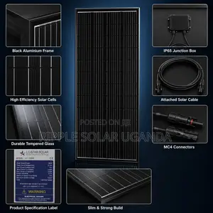 100w Black Solar Panel High Efficiency Pv Module Kampala