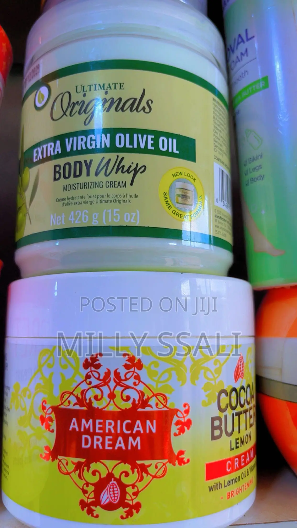 American Dream, Body Whip and Exfoliating Gel
