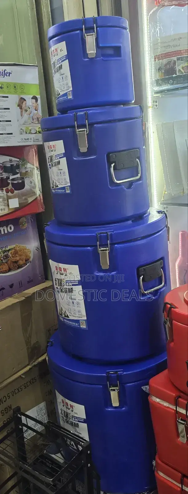 Commercial-Grade Insulated Food Transport Barrels