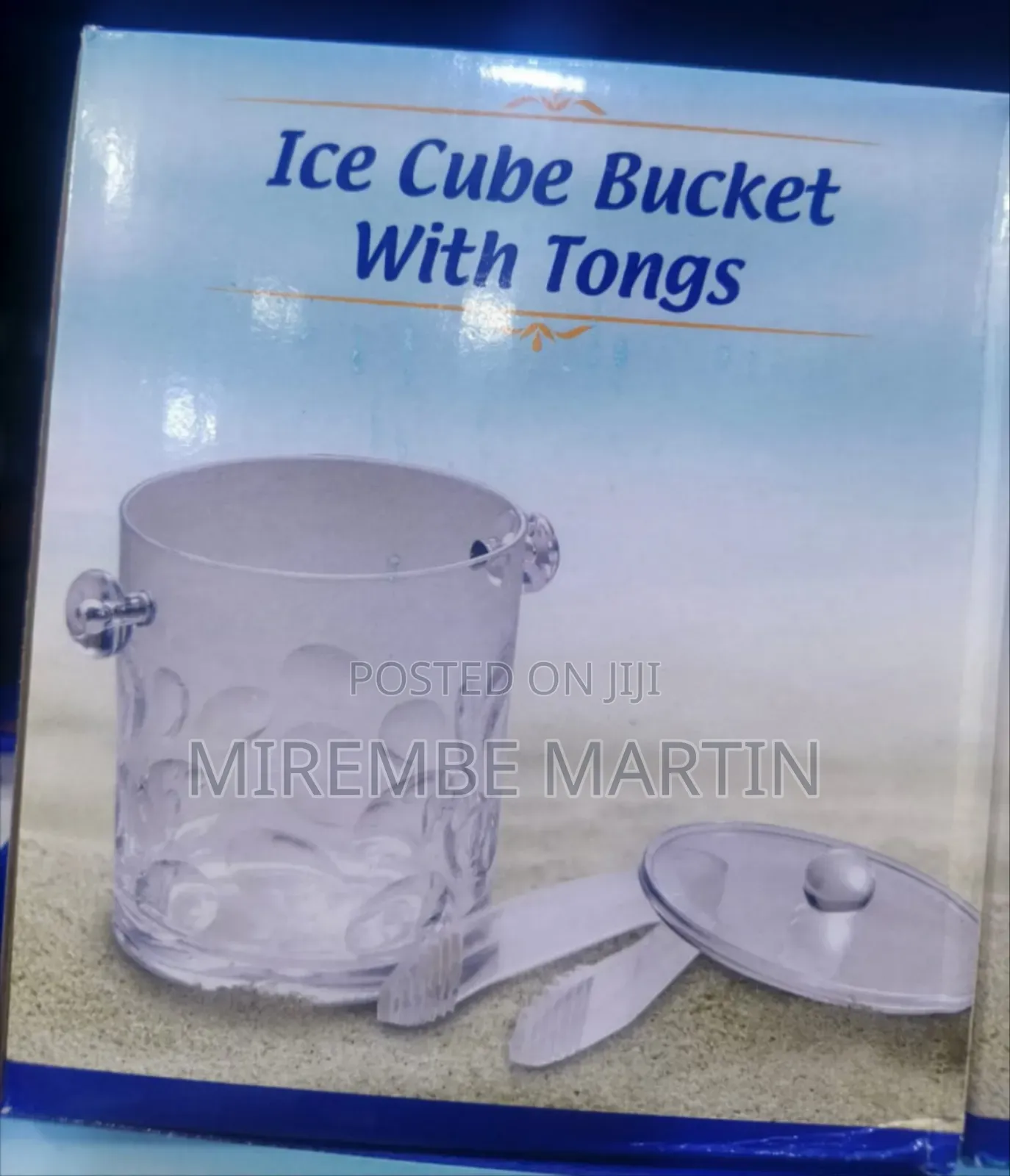 Ice Cube Bucket With Tongs