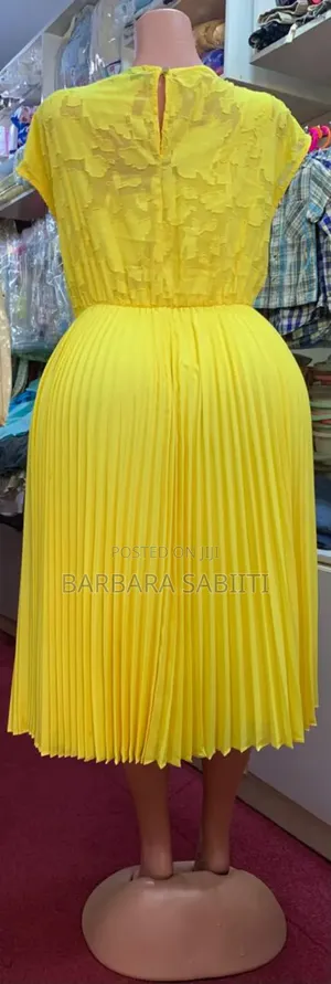 Plus Size Yellow Dress