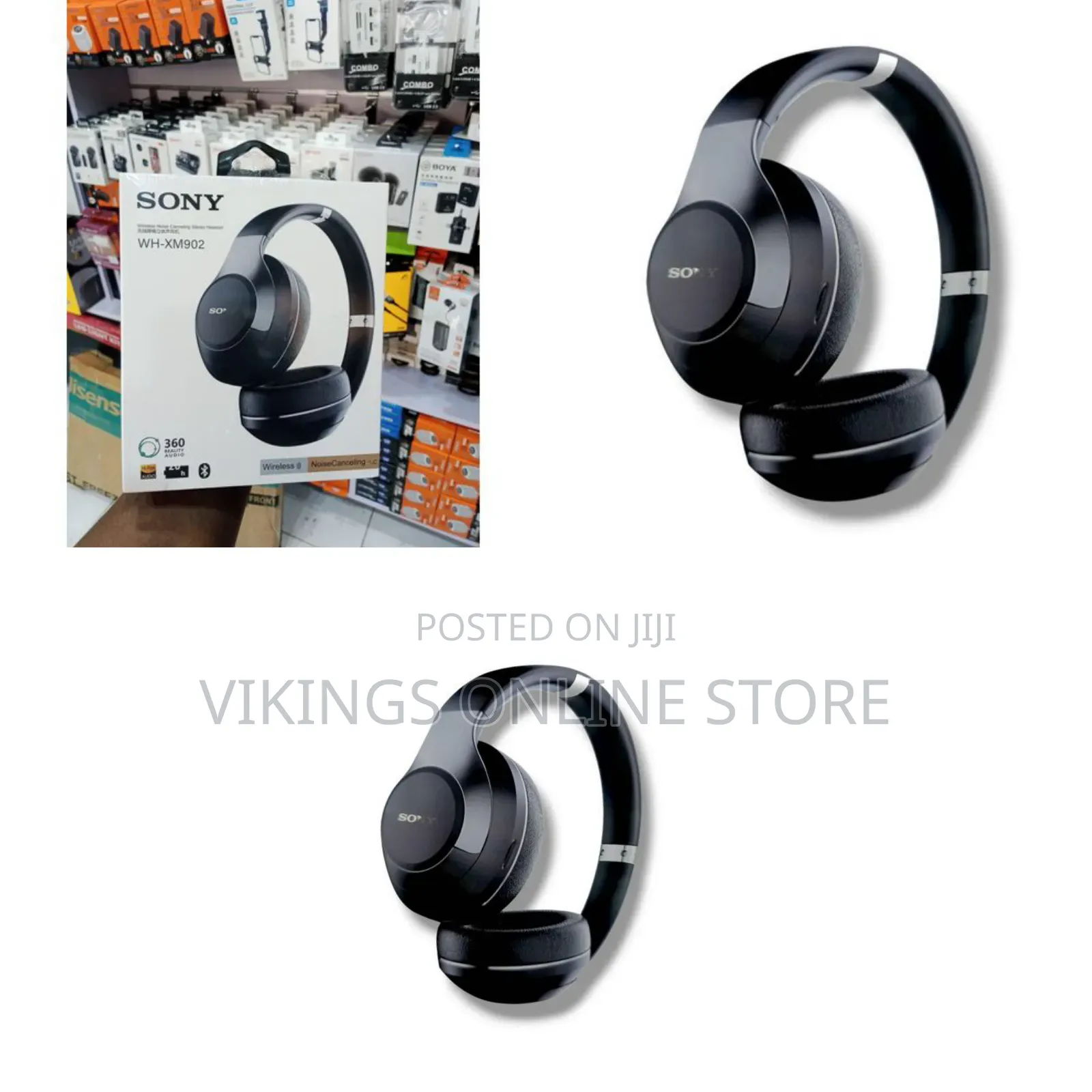 WH-XM902 Wireless Noise-Canceling Stereo Headphone Headset