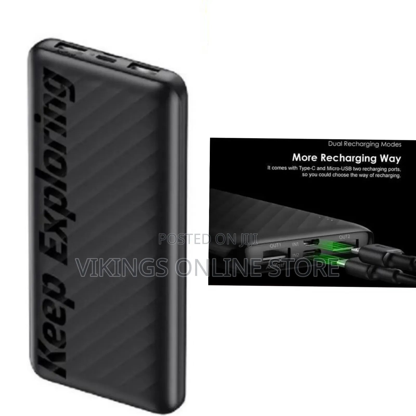 Oraimo Toast 10 Flash 10000mAh 2.4A Max Fast Charging Portable