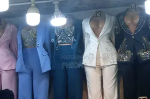 Two Piece Suit With Silver Stones
