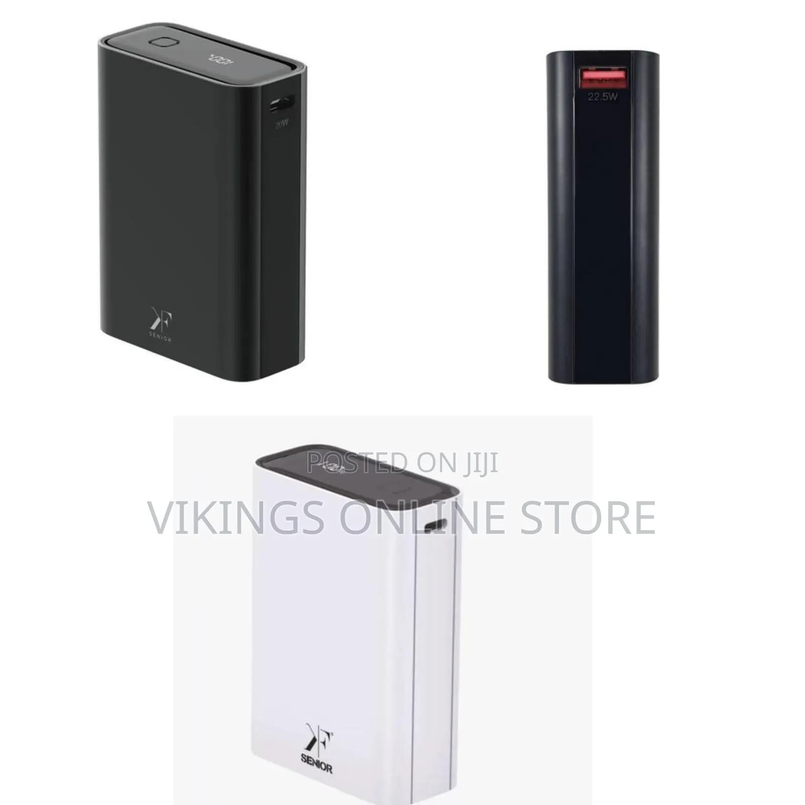 Senior 20000mAh Mini Power Bank 20W PD QC3 USB-C PW-500 -Multicolor