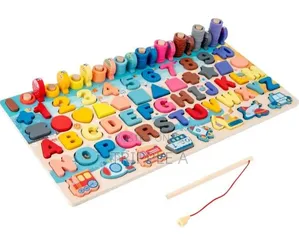 7 in 1 Wooden Number Puzzles for Toddlers