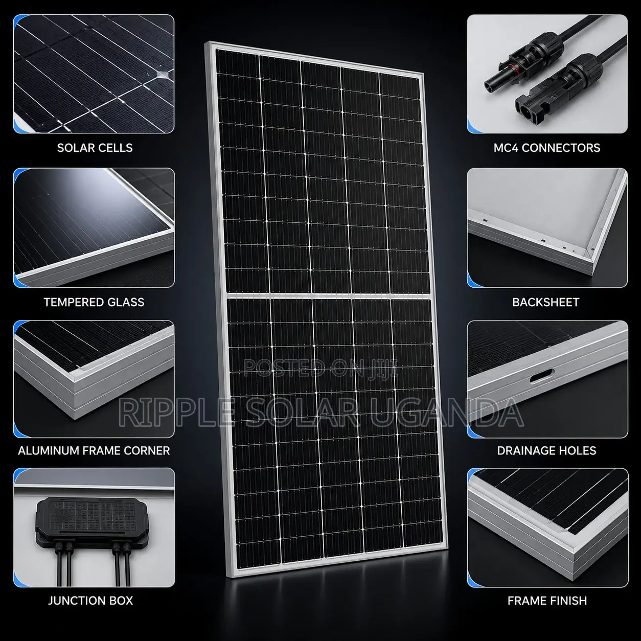 550W Solar Panel High Efficiency PV Module for Home Farm