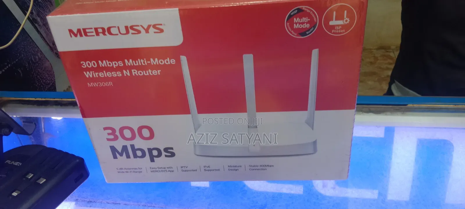Mercusys MW306R 300Mbps WNR 3 High 5 dBi Antennas Extender