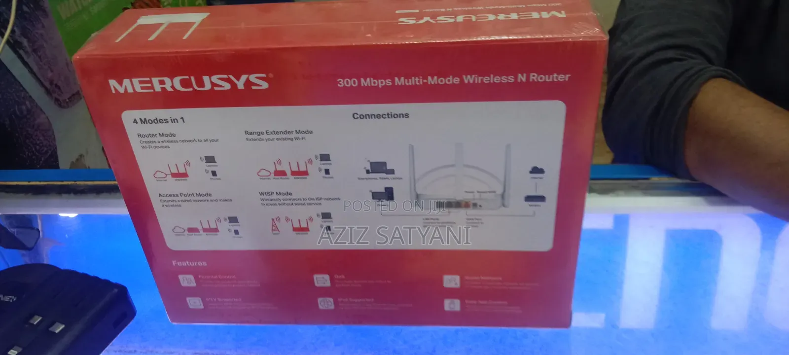 Mercusys MW306R 300Mbps WNR 3 High 5 dBi Antennas Extender