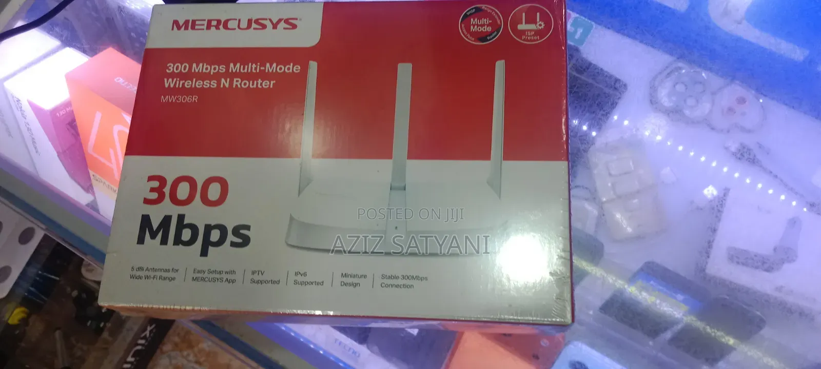 Mercusys MW306R 300Mbps WNR 3 High 5 dBi Antennas Extender