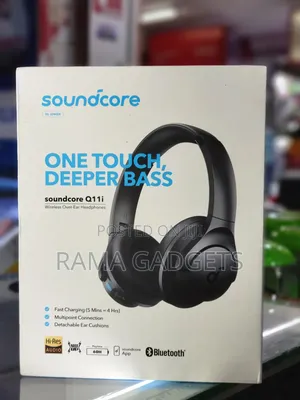 Anker Soundcore Q11i Wireless Over-Ear Headphones in Black.