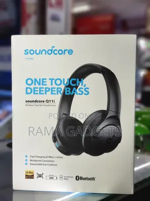 Anker Soundcore Q11i Wireless Over-Ear Headphones in Black.