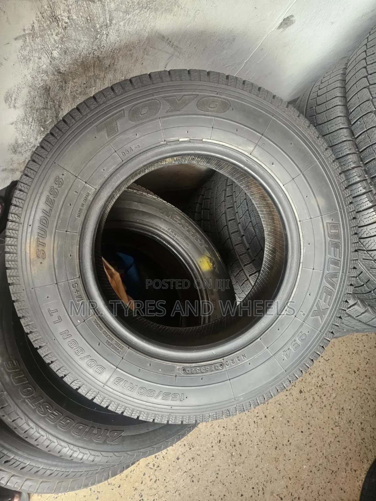 165 R13 Toyo Tires Its a Set of 4 Tires in Japan Brand Very Original.