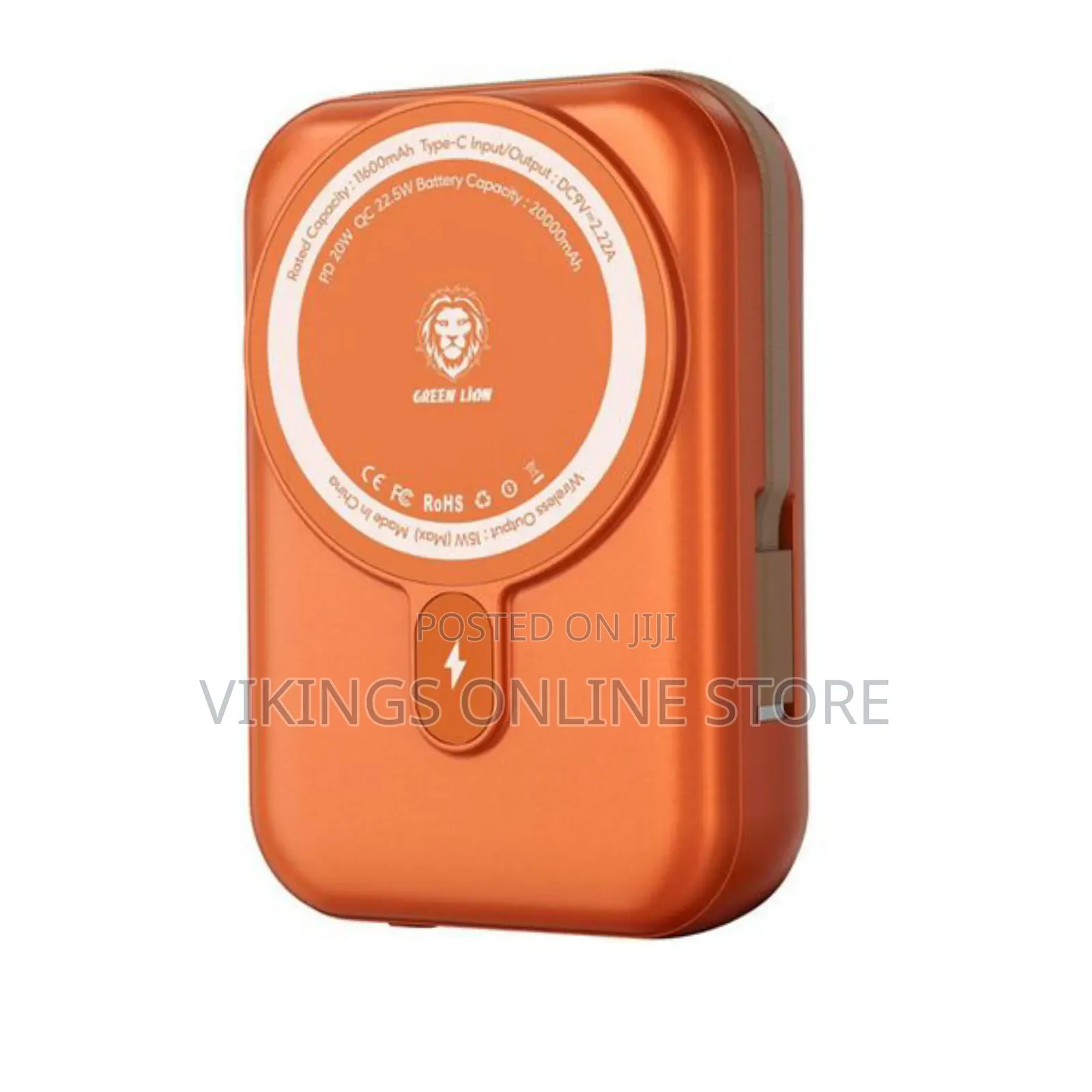 Green Lion 20000mAh Monaco MagSafe Power Bank With Built-in Type-C