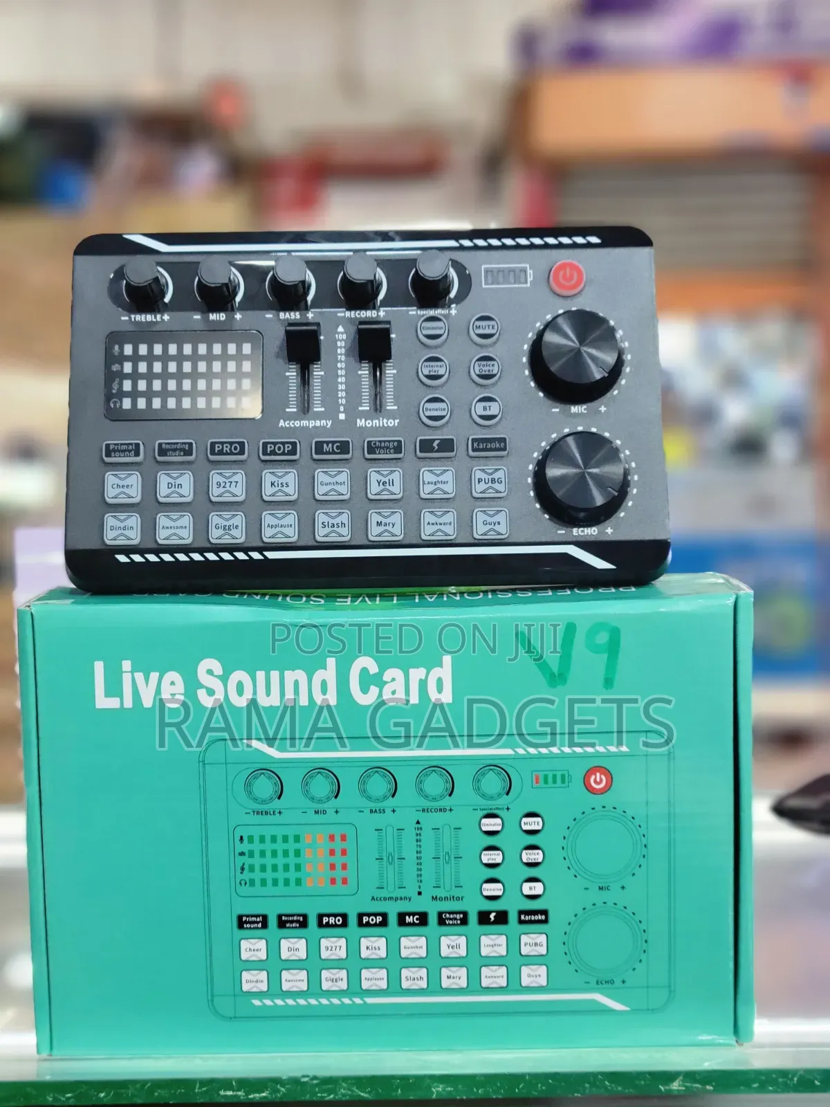 Live Sound Card Used for Recording Audio.