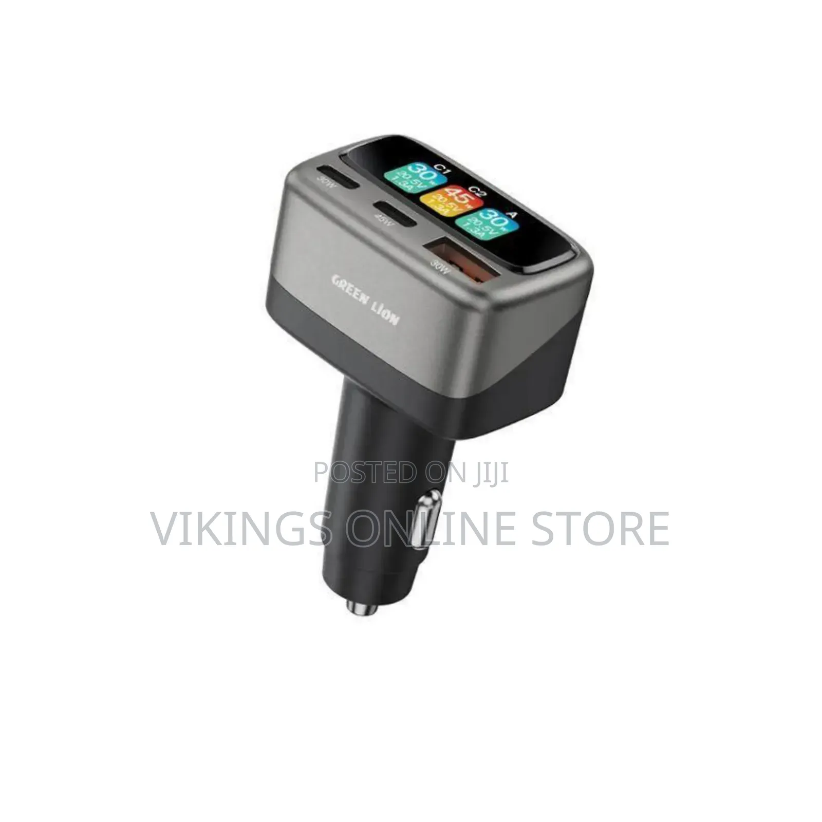 Green Lion Drive Core TFT Car Charger With 105W Total Power