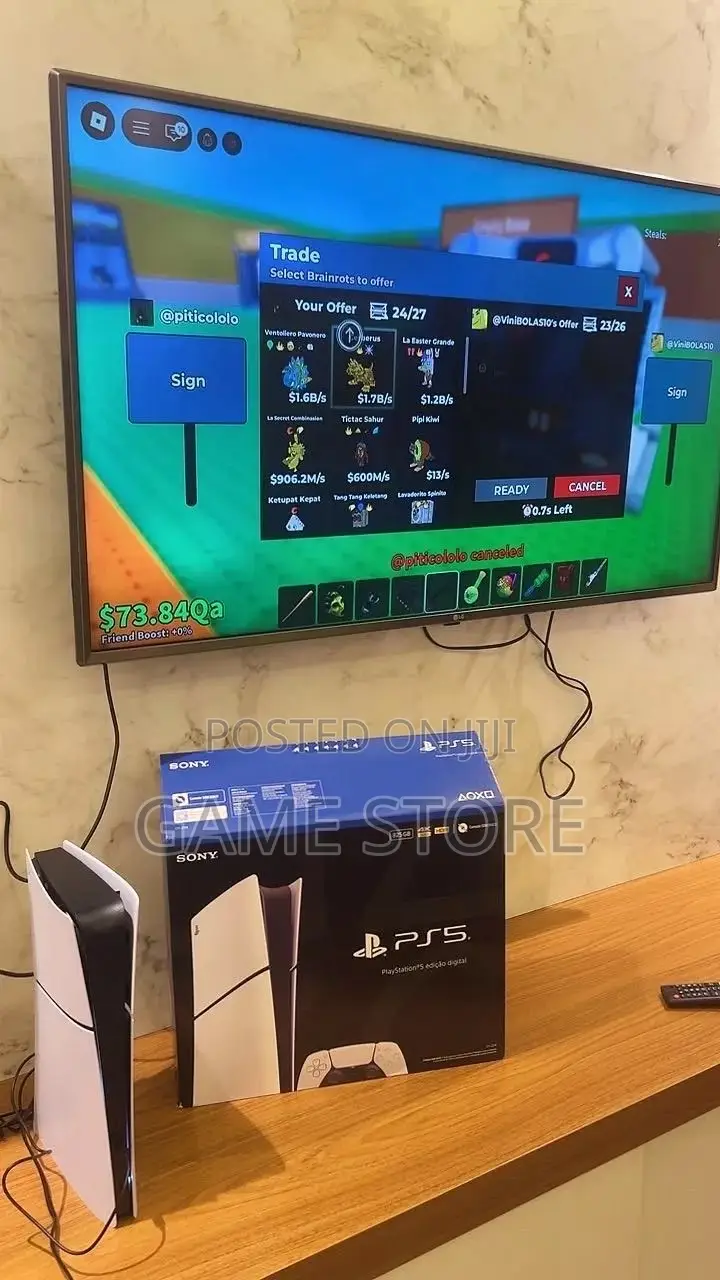 UK USED PS5 Slim Digital Edition Make Performance Modes Lock Solid